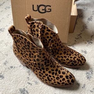 UGG cheetah print booties. New in box.